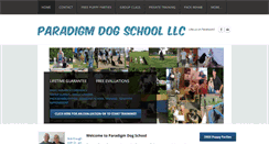 Desktop Screenshot of paradigmdogschool.com